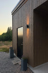 Pipe Fasadlampa Svart Dubbel