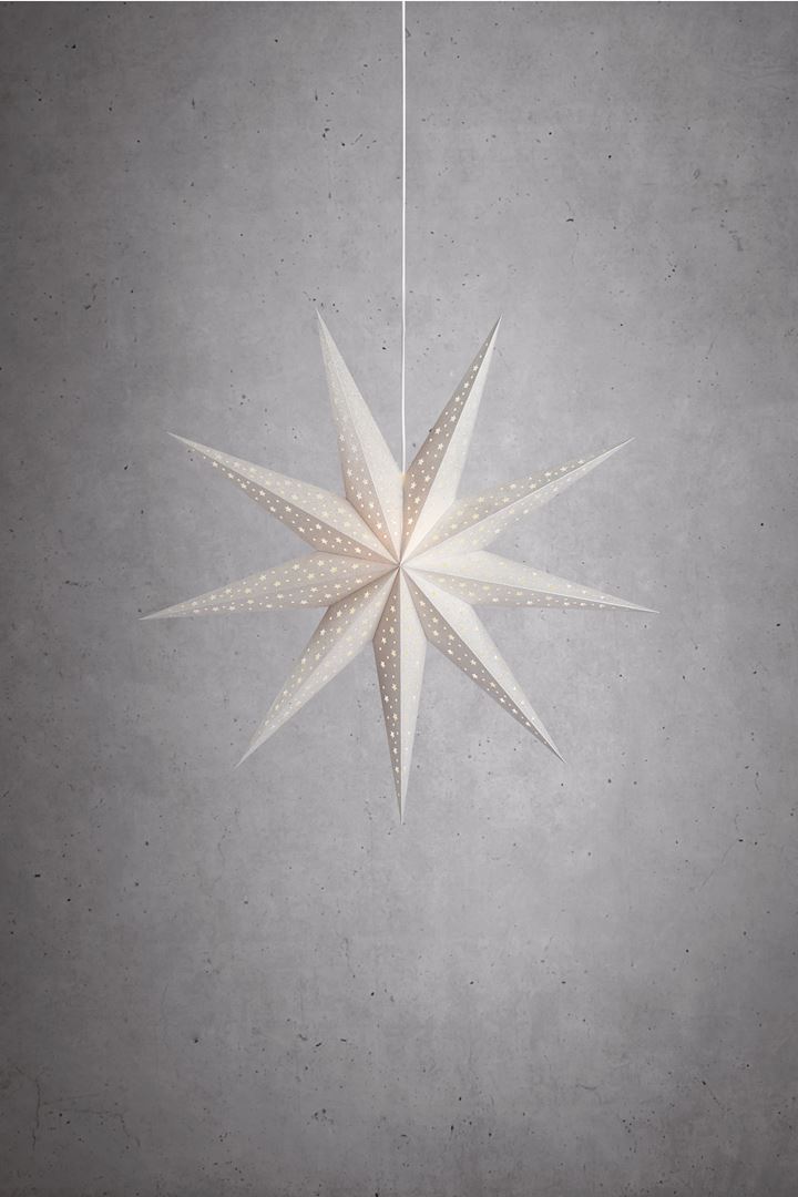 SOLVALLA - Stjärna silver 100 cm