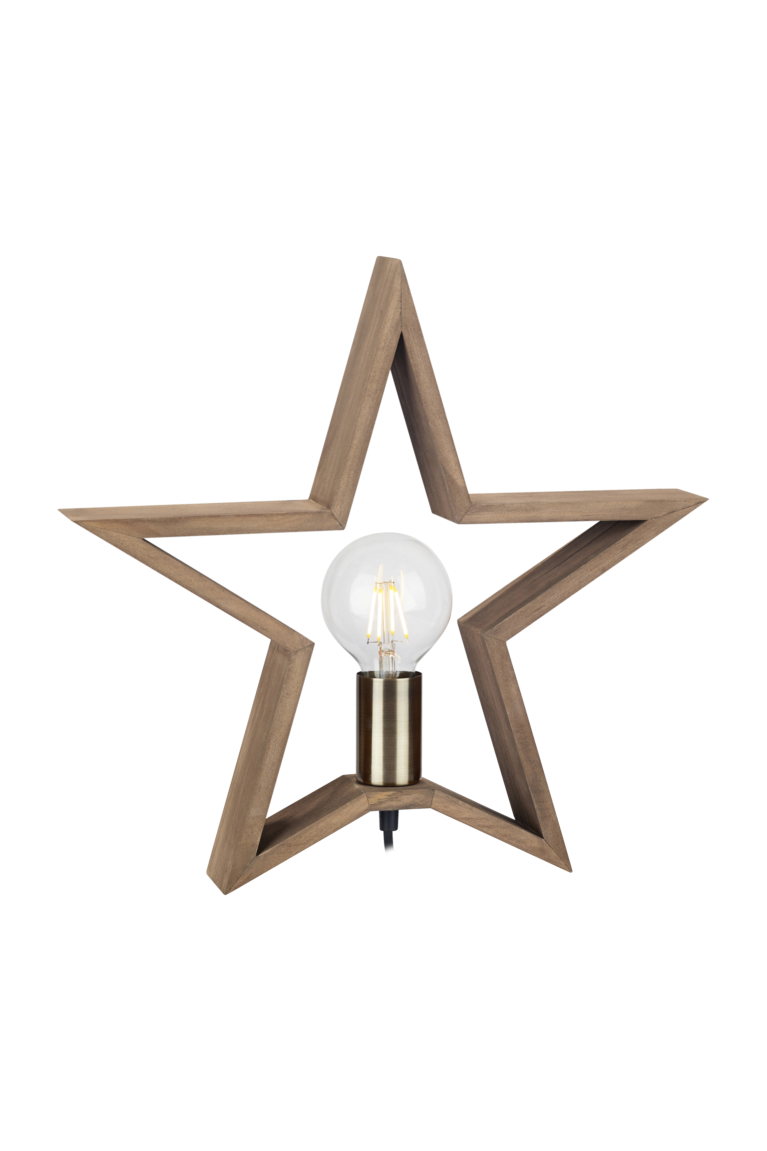 SUSANNA WOODEN STAR 40 CM E27 STAINED