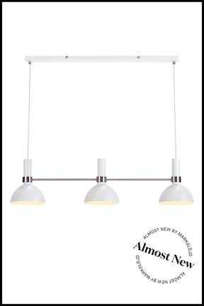 ALMOST NEW - LARRY CEILING WHITE/STEEL 1l