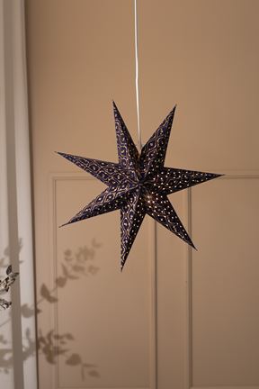 BAROQUE - Stjärna blå/guld 45 cm