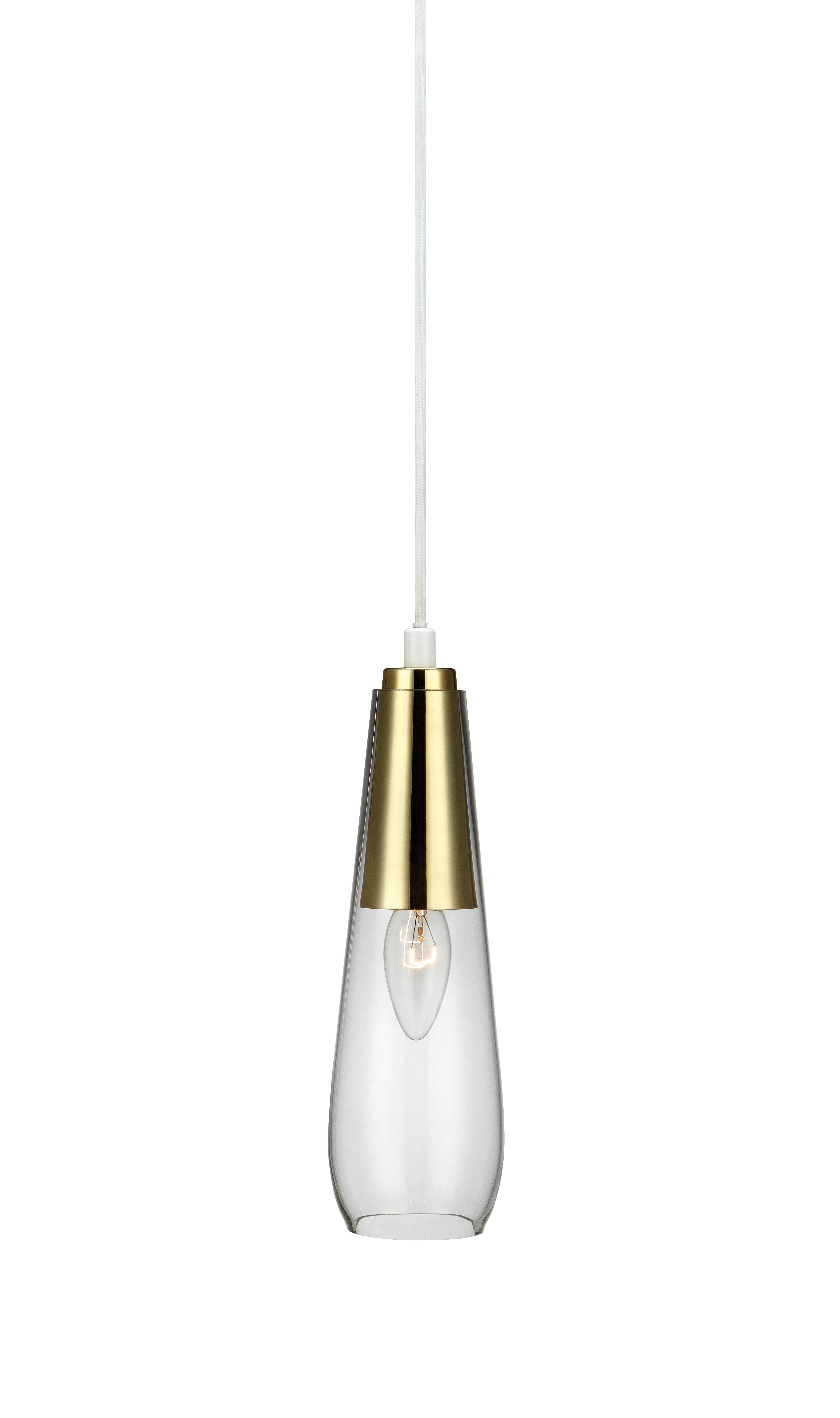 MICK – Pendant Gold/Clear