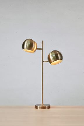 Edgar - Tischlampe Antikmessing