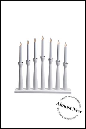 ALMOST NEW - MÅSESKÄR CANDLETICK  WHITE