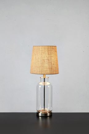 Costero - Table lamp Transparent/Natural 61,5cm