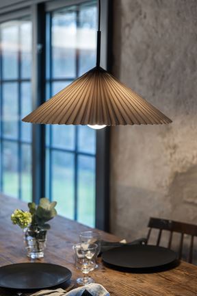 Plisado - Ceiling lamp Grey 50cm