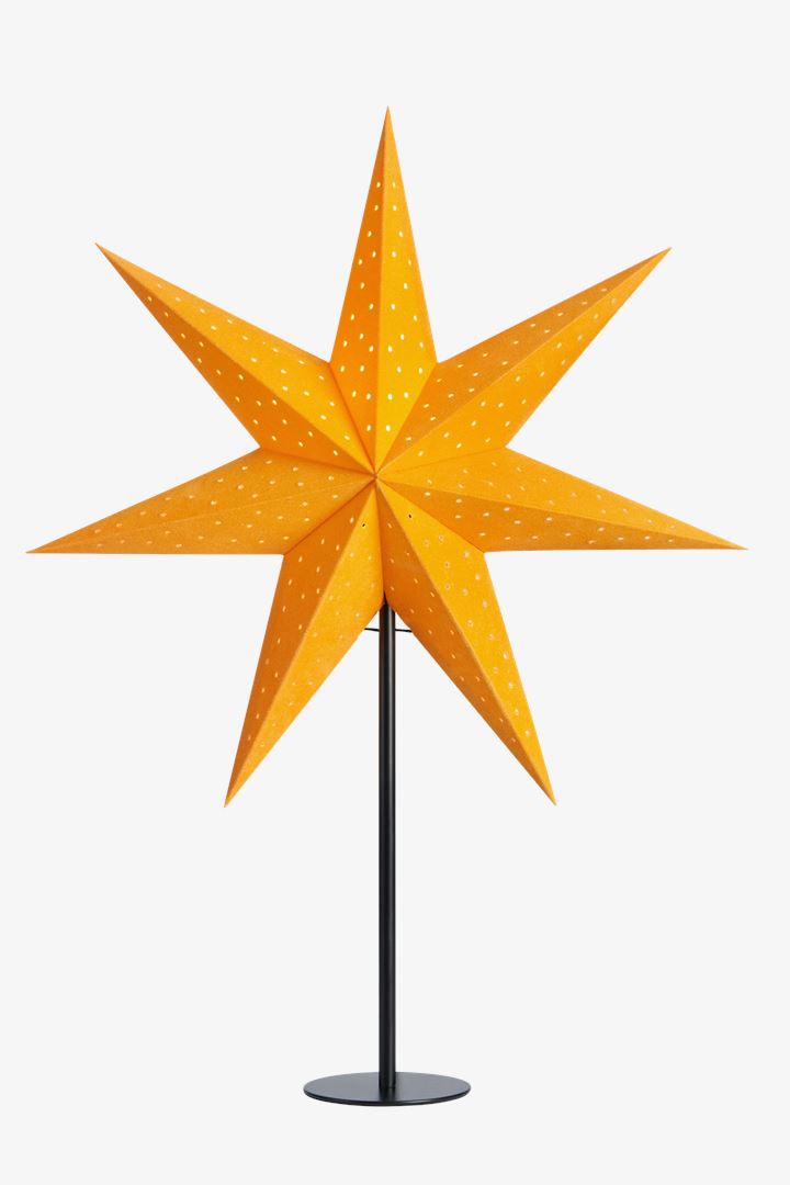 Clara - Bordsstjärna Orange/Svart 45 cm
