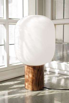 Skene - Tischlampe Holz/Weiß