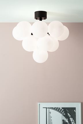 Merlot - Ceiling lamp White/Black 13L