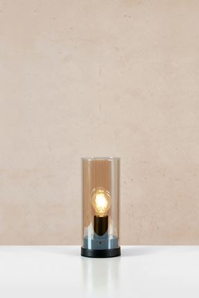 Post - Table lamp Black/Amber 37,5cm
